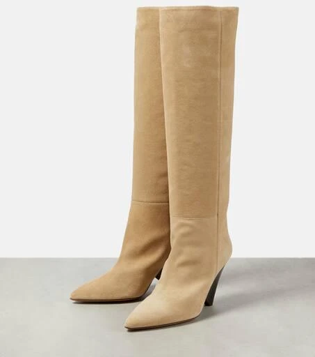 Isabel Marant Lakita suede knee-high boots 5