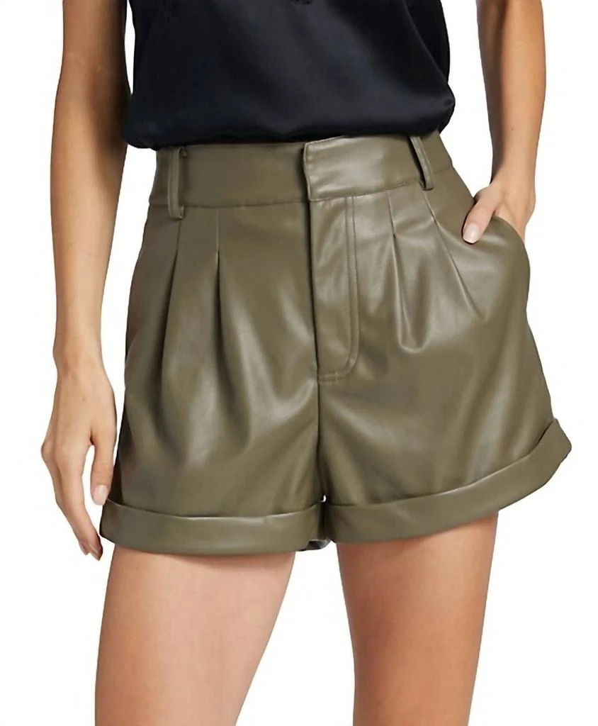 Generation Love Georgie Vegan Leather Shorts 2