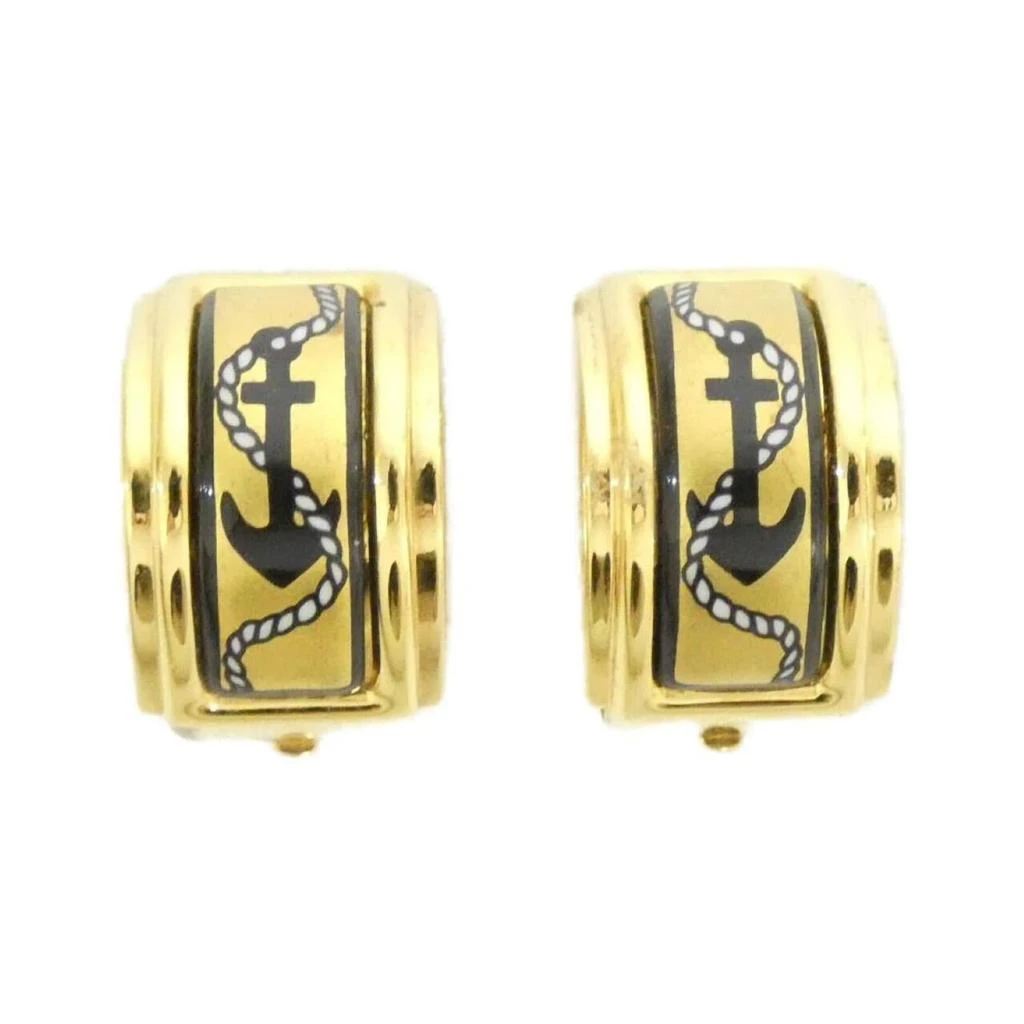 Hermes gold Clip Earrings (Pre-Owned)