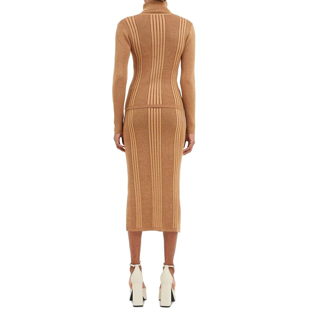 French Connection Mari Womens Side Slit Long Pencil Skirt 2