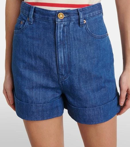 Valentino Cotton and linen denim shorts 4