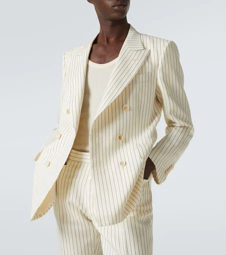 Tom Ford Dyllan pinstripe wool and silk blazer 5
