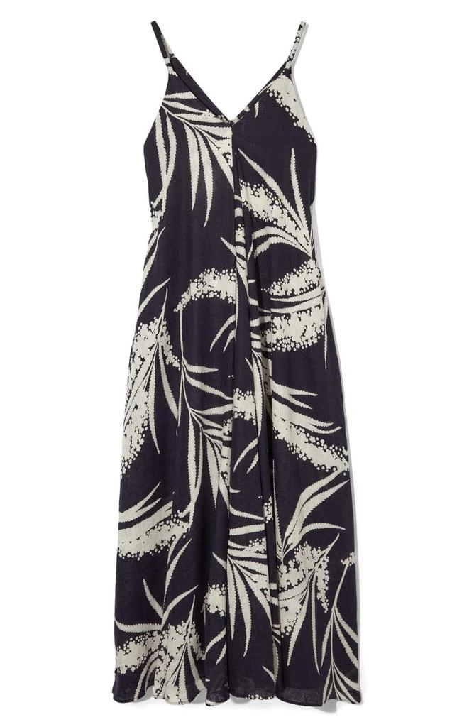 cos Palm Print Linen Maxi Dress 4