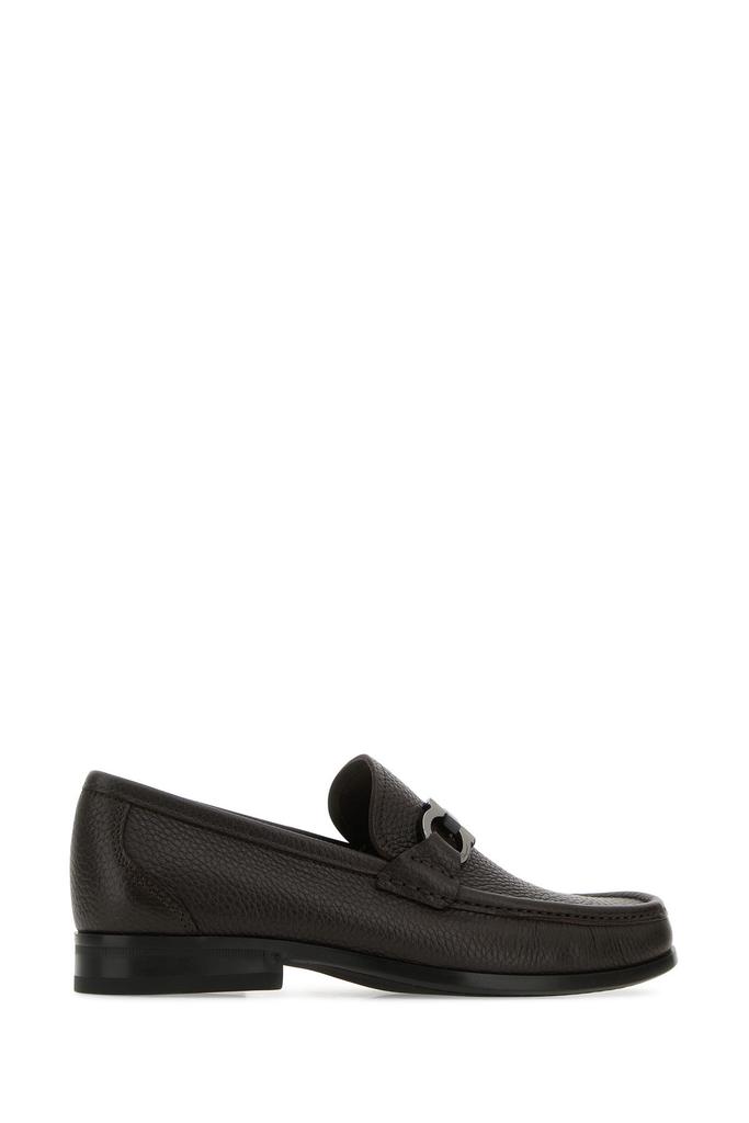 Salvatore Ferragamo Dark brown leather Grandioso loafers