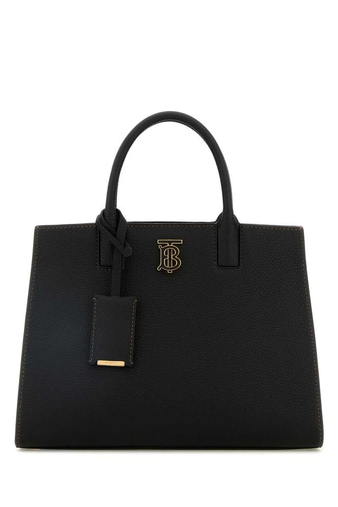 Burberry BLACK LEATHER SHOPPING BAG 1