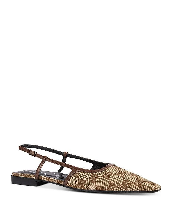 Gucci Women's GG Canvas Slingback Ballet Flats 1