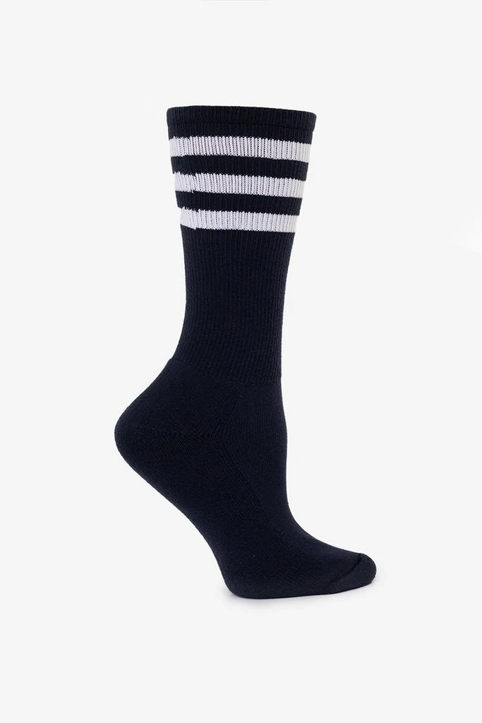 Los Angeles Apparel CALFSOCK - Unisex 3-Stripe Calf Sock 84