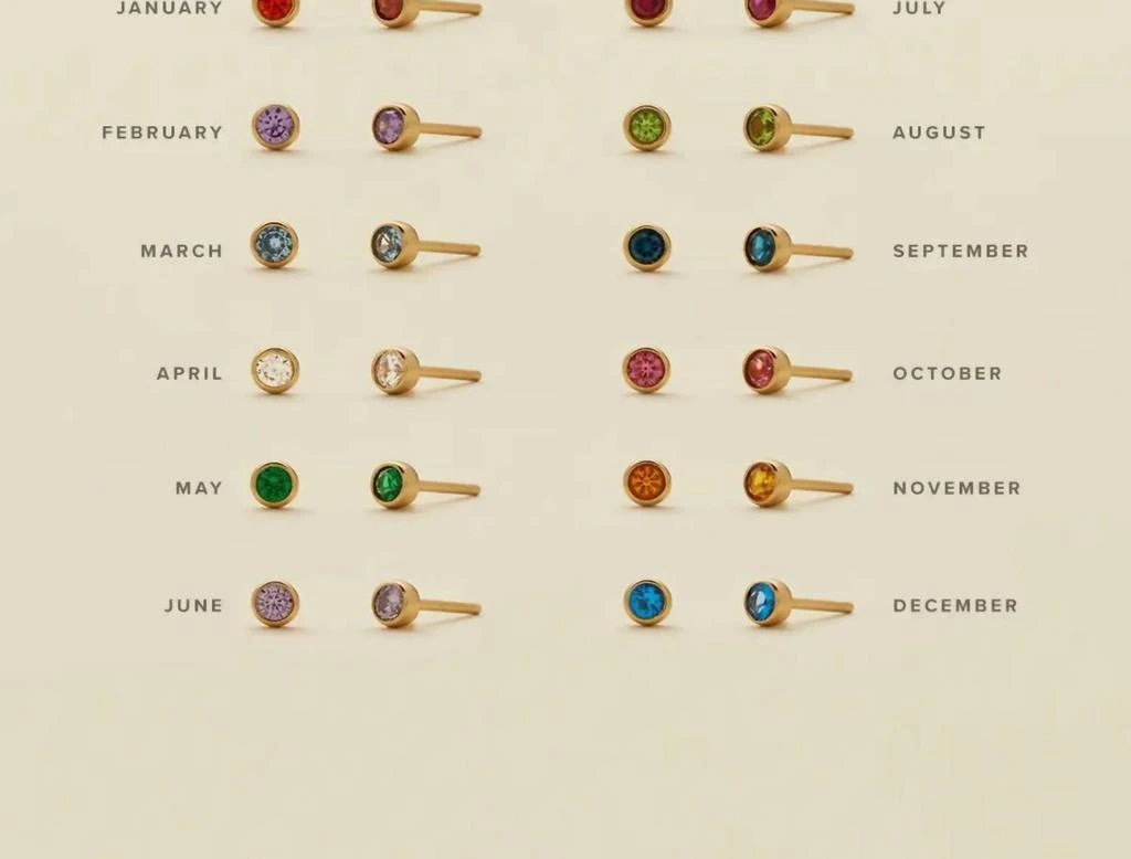 Made By Mary Made By Mary - September Birthstone Stud Earrings 4