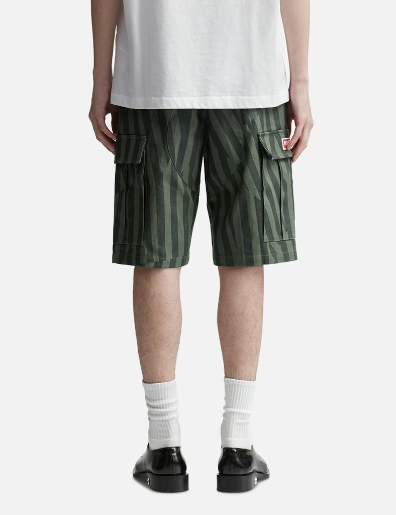 Kenzo Dazzle Stripe Cargo Shorts 4