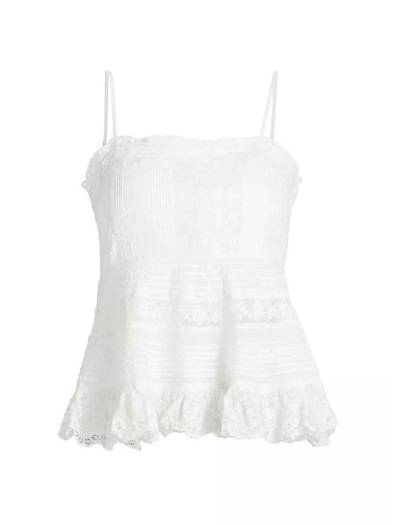 LOVESHACKFANCY Charlieann Lace Top 1