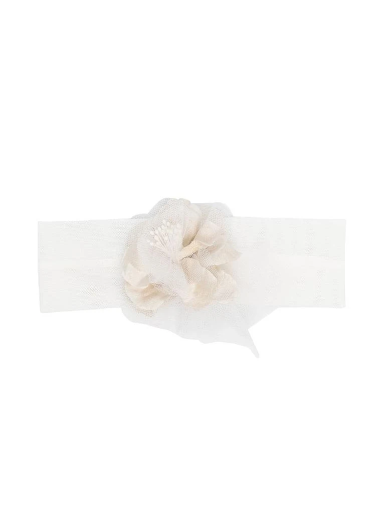 Colorichiari floral-appliqué headband - kids -  -  - White 1