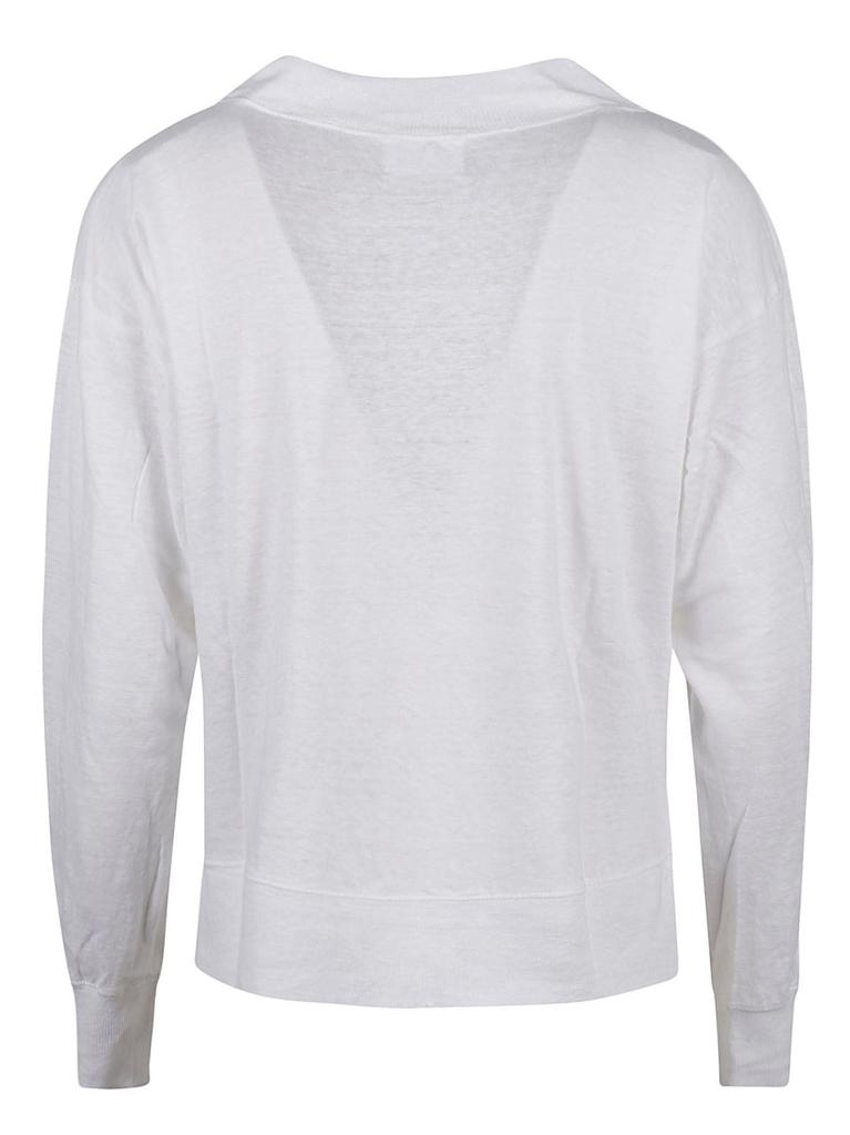 Isabel Marant Étoile Isabel Marant Étoile Logo Printed Long Sleeved T-Shirt