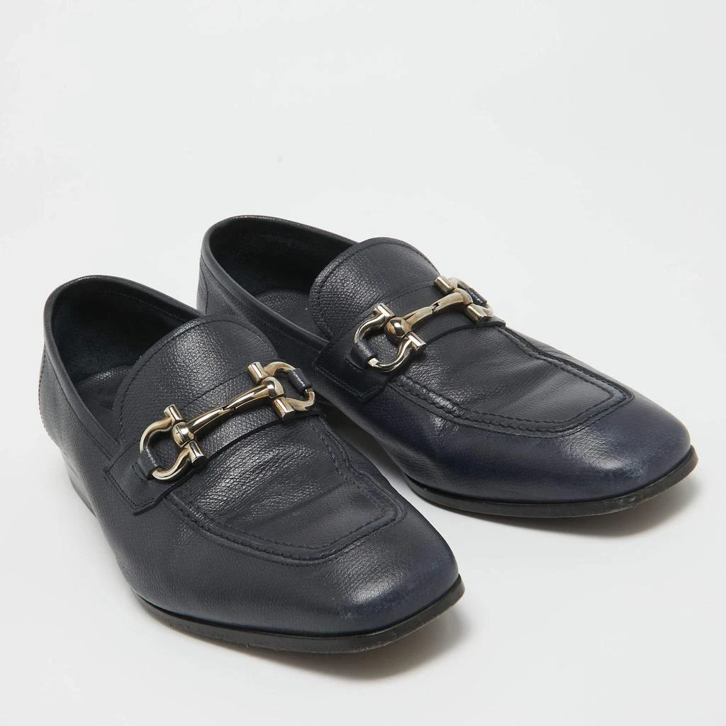 Salvatore Ferragamo Salvatore Ferragamo Navy Blue Leather Loafers Size 41 4