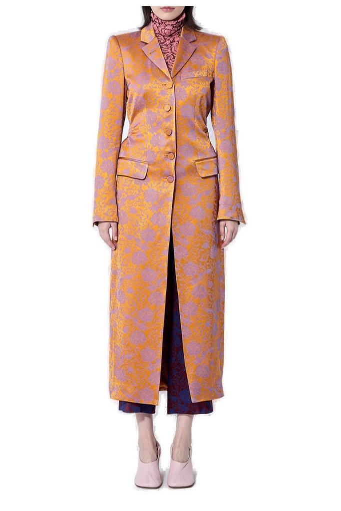 Dries Van Noten Dries Van Noten Jacquard Single-Breasted Coat
