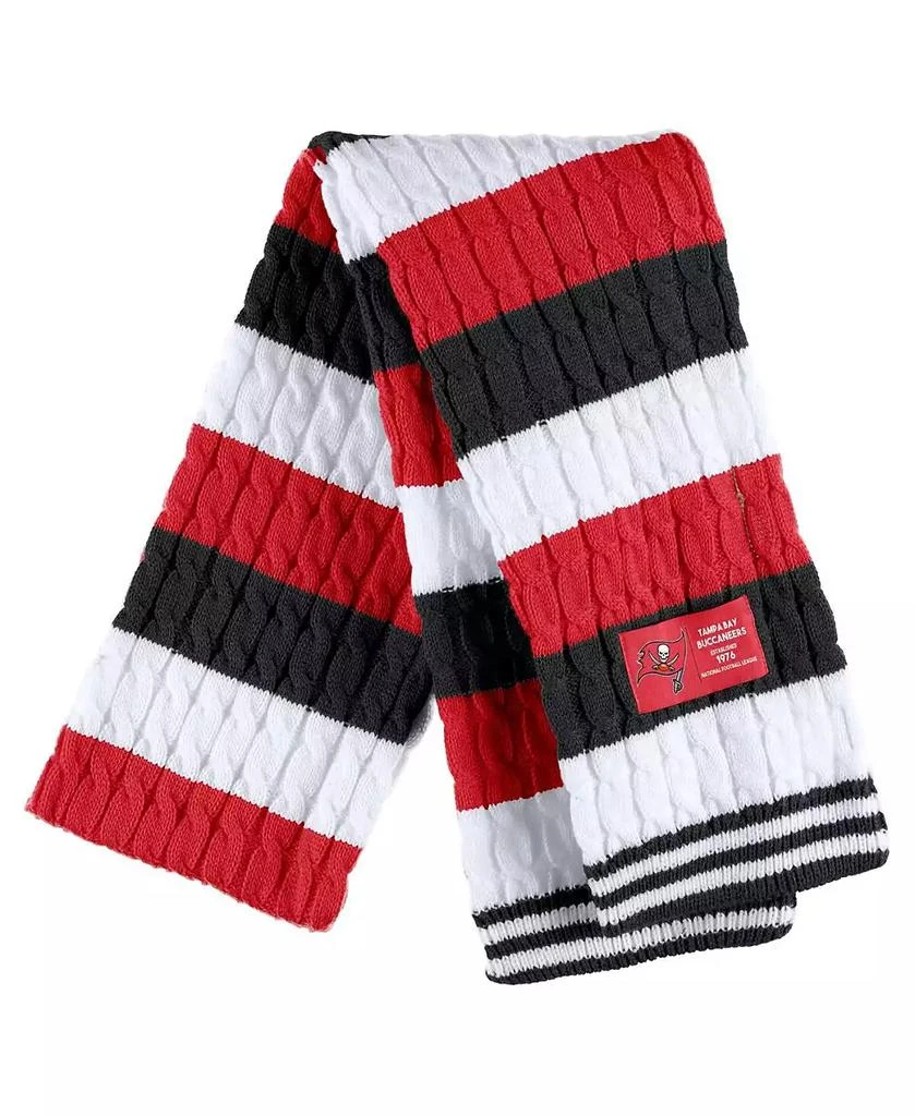 WEAR by Erin Andrews Women's Tampa Bay Buccaneers Striped Scarf and Gloves Set 3