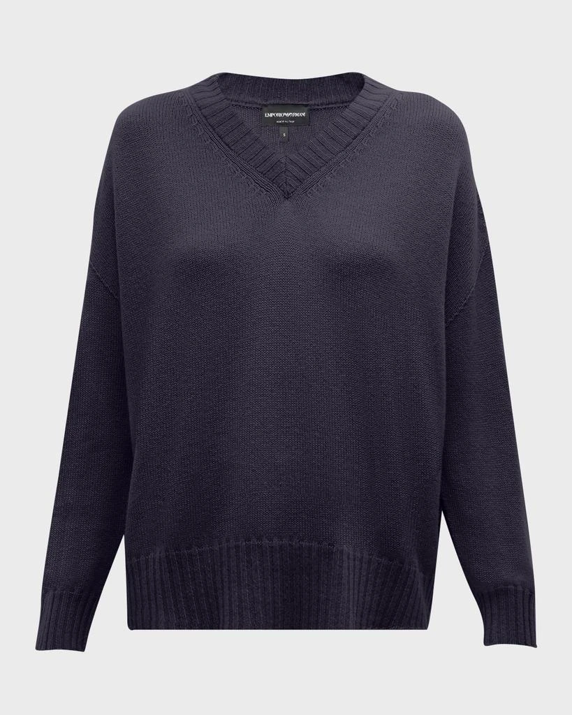 Emporio Armani Knit Wool-Cashmere Sweater 1