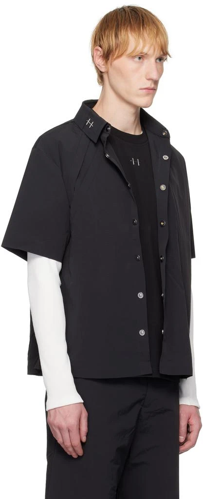 Heliot Emil Black Marl Shirt 2