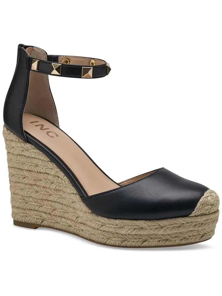 INC International Masin Womens Studded Ankle Wedge Heels 5