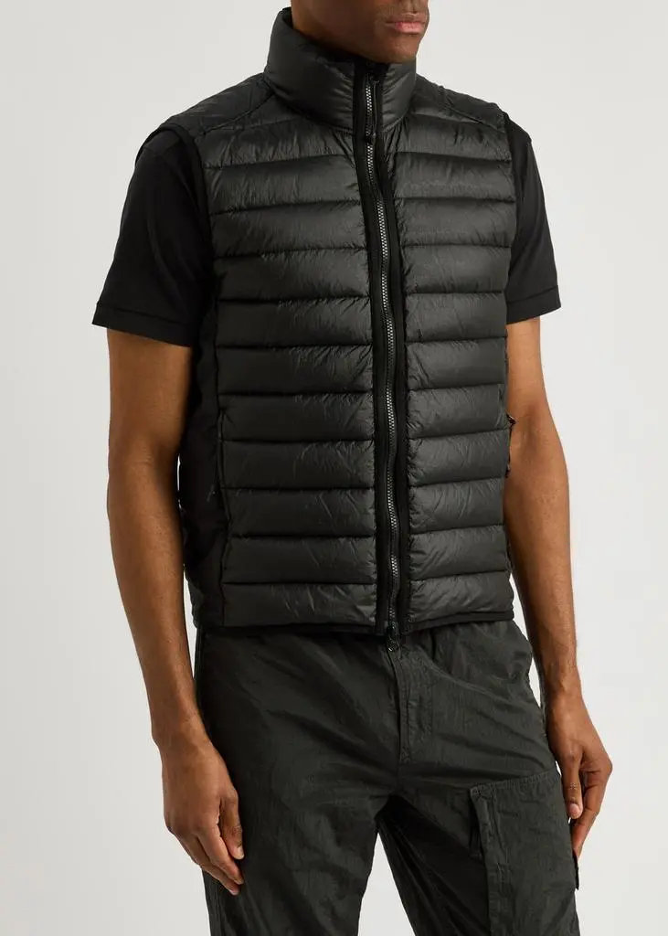Stone Island Loom Woven Chambers quilted gilet 2