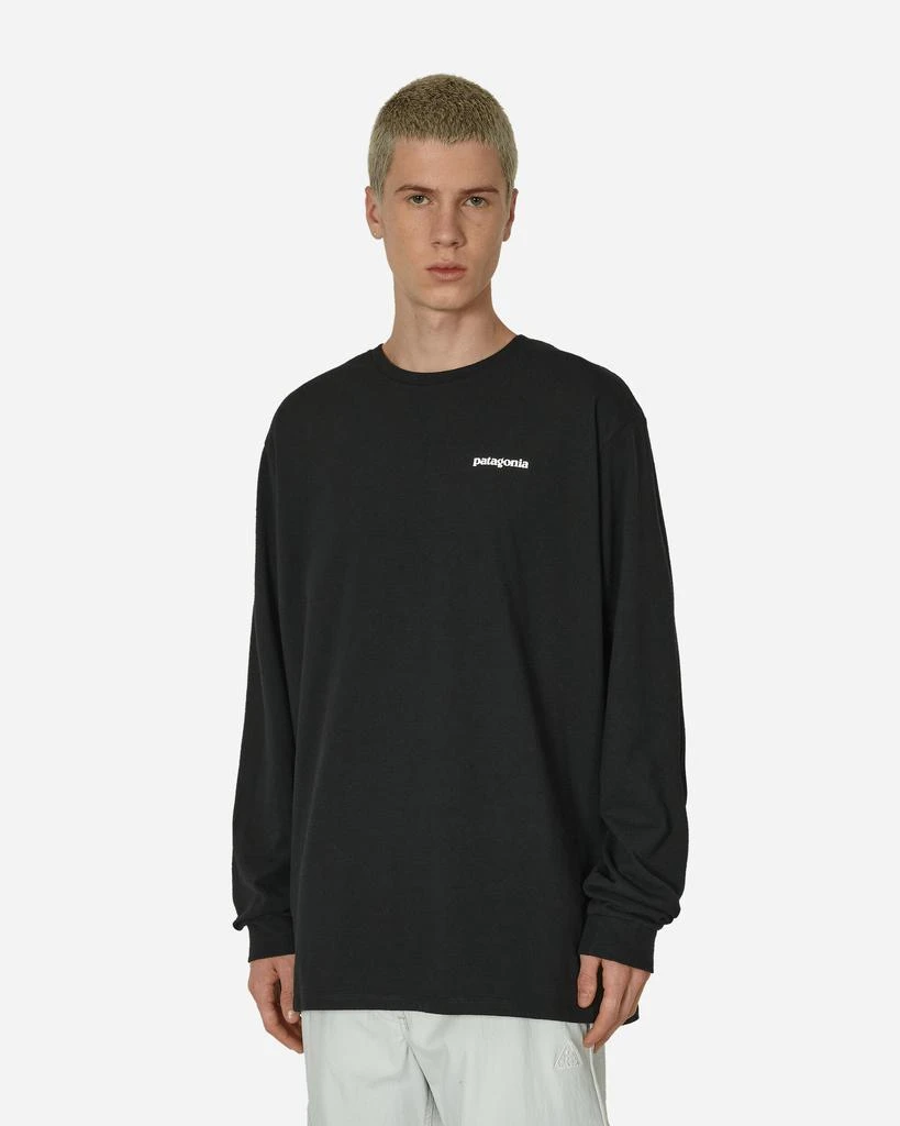 Patagonia P-6 Logo Responsibili Longsleeve T-Shirt Black 1