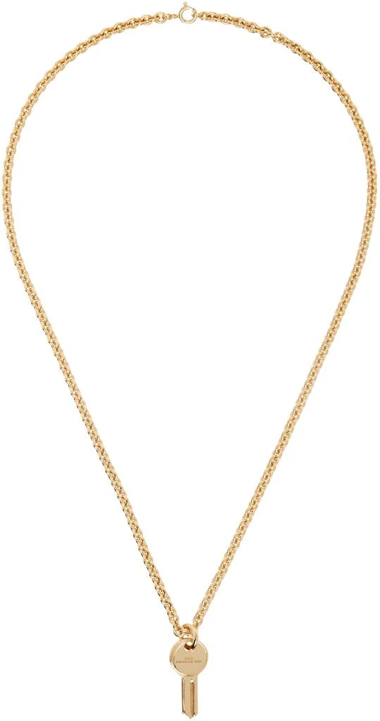 A.P.C. Gold Clef Necklace 1