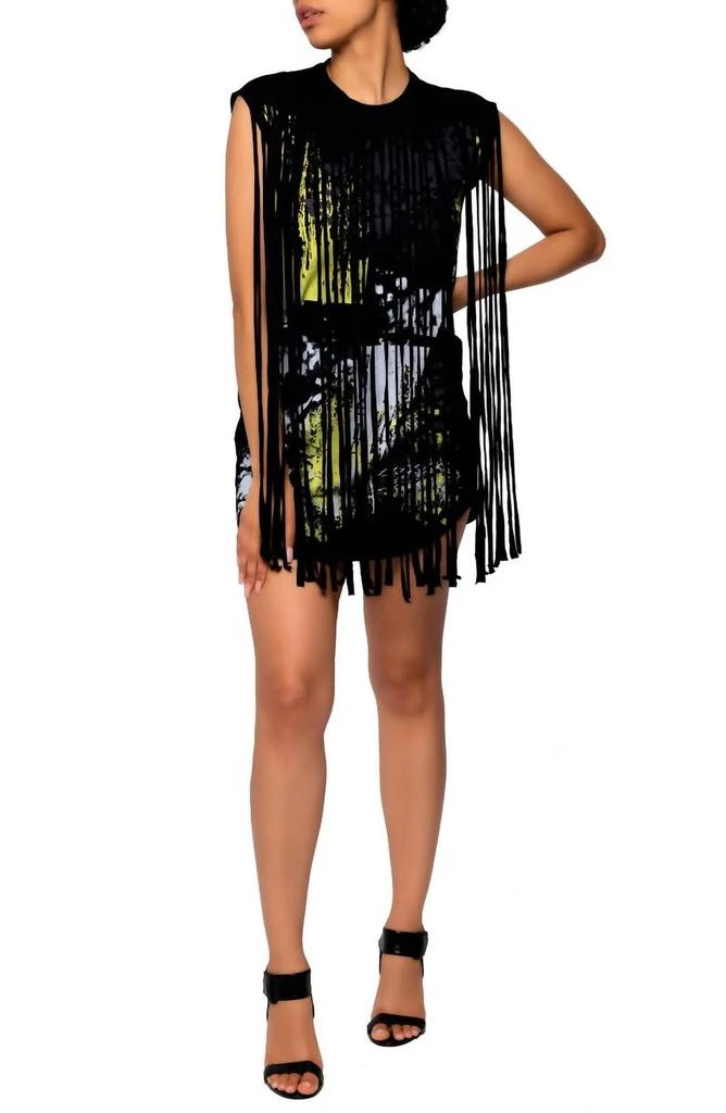 Dai Moda Dai Moda - Unity Fringe Mini Dress 1