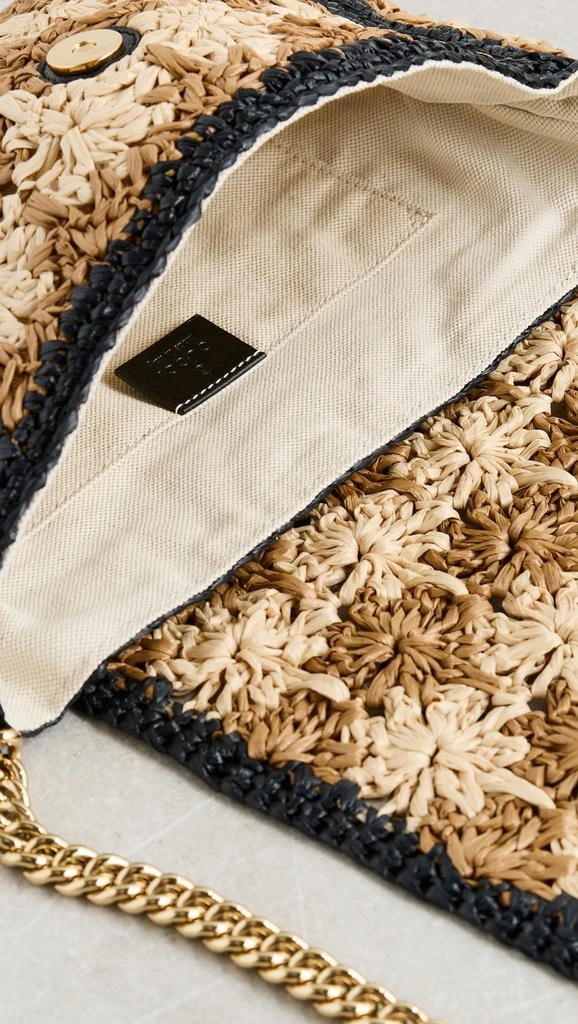 Shopbop Archive Gucci GG Marmont Crossbody Bag, Khaki and Black Straw 5