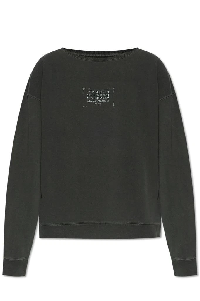 MAISON MARGIELA Maison Margiela Stamp Logo Sweatshirt from Cettire