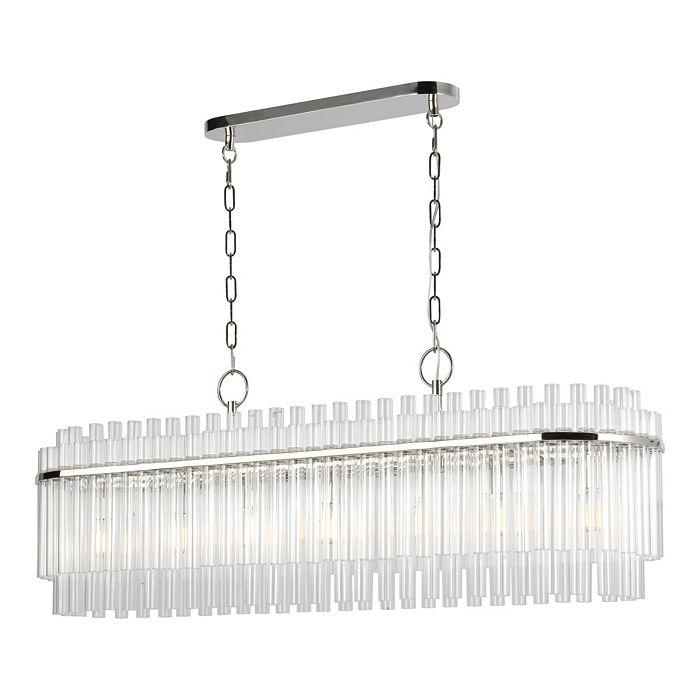 C&M by Chapman and Myers Chapman & Myers Beckett 7 Light Linear Chandelier