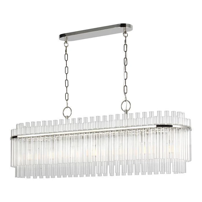 C&M by Chapman and Myers Chapman & Myers Beckett 7 Light Linear Chandelier 2