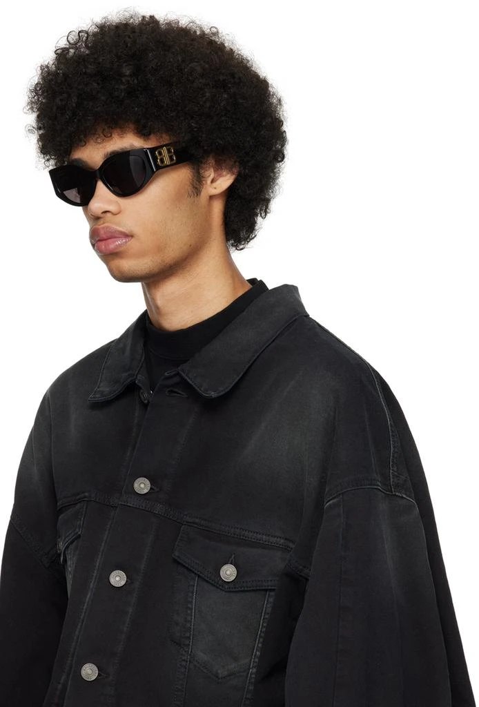 Balenciaga Black Bossy Round AF Sunglasses 4