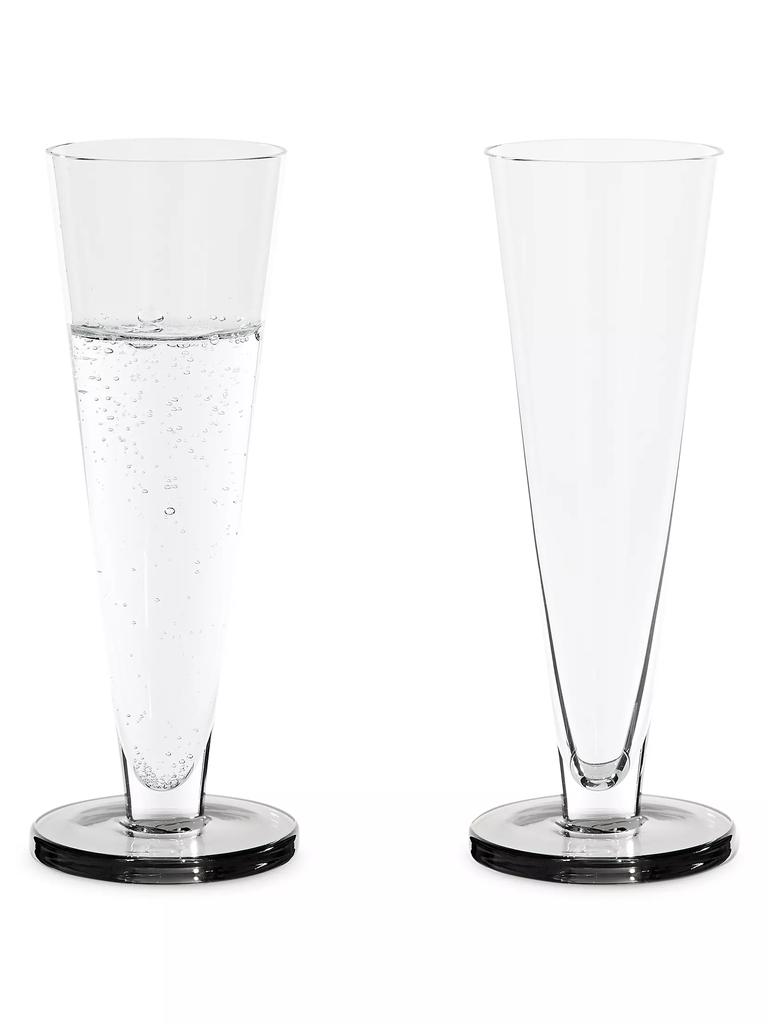 Tom Dixon Puck 2-Piece Flute Glass Set