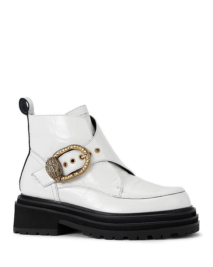 Kurt Geiger Women's Mayfair Chunky Eagle Buckle Platform Ankle Boots 1
