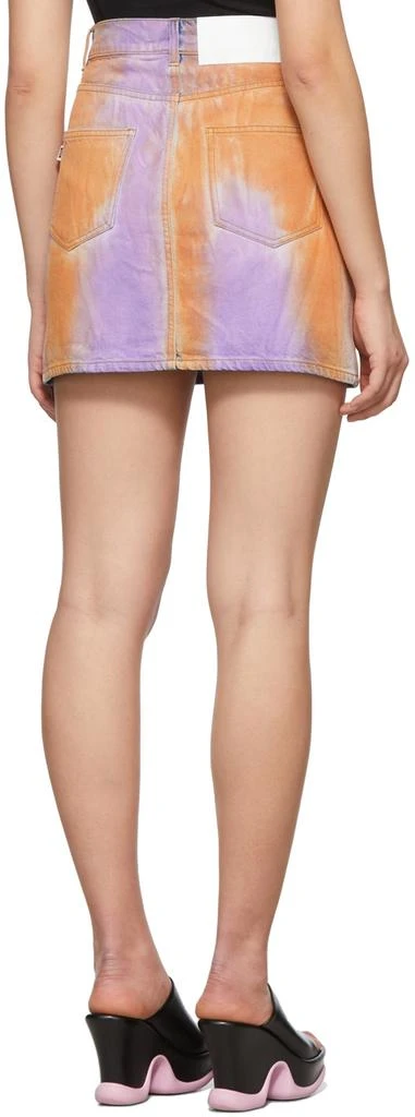 MSGM Purple 
Orange Spray Paint Skirt 3