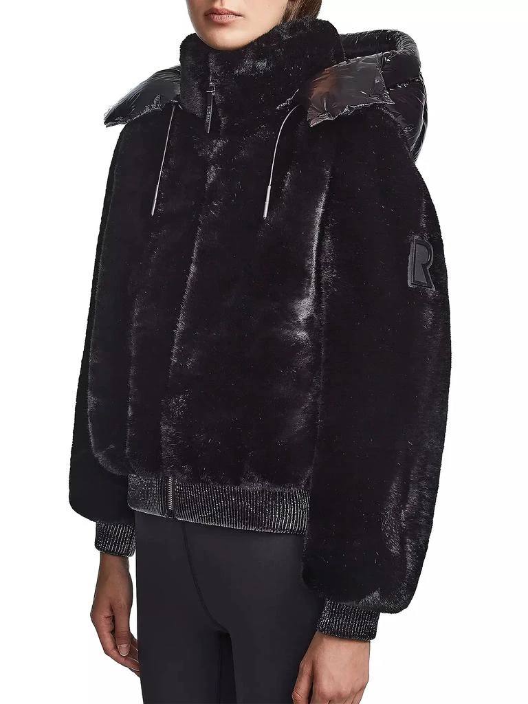 RUDSAK Tori Faux-Fur Zip-Up Bomber Jacket 6