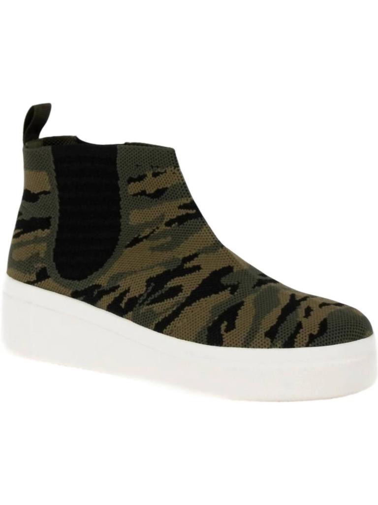 Yellow Box Women's Eagon Platform High Top Sneaker In Camo Print