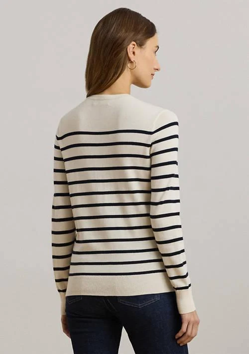 Ralph Lauren Ralph Lauren Petite Striped Cotton Blend Sweater 2