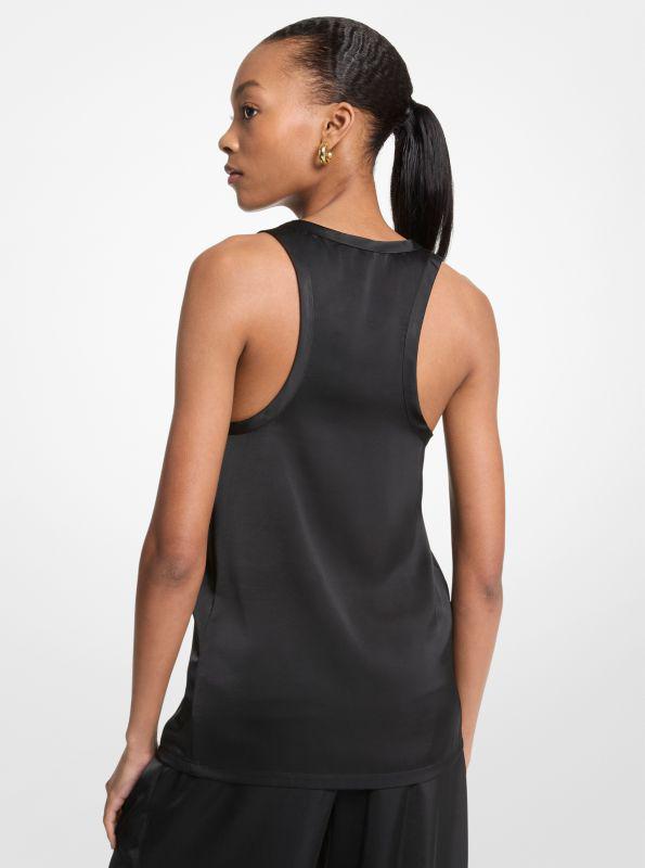 Michael Kors Satin Racerback Tank Top