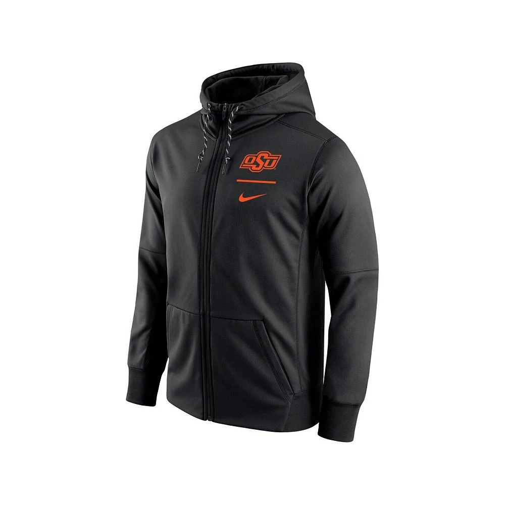 NIKE Men's Black Oklahoma State Cowboys Logo Stack Performance Full-Zip Hoodie 2