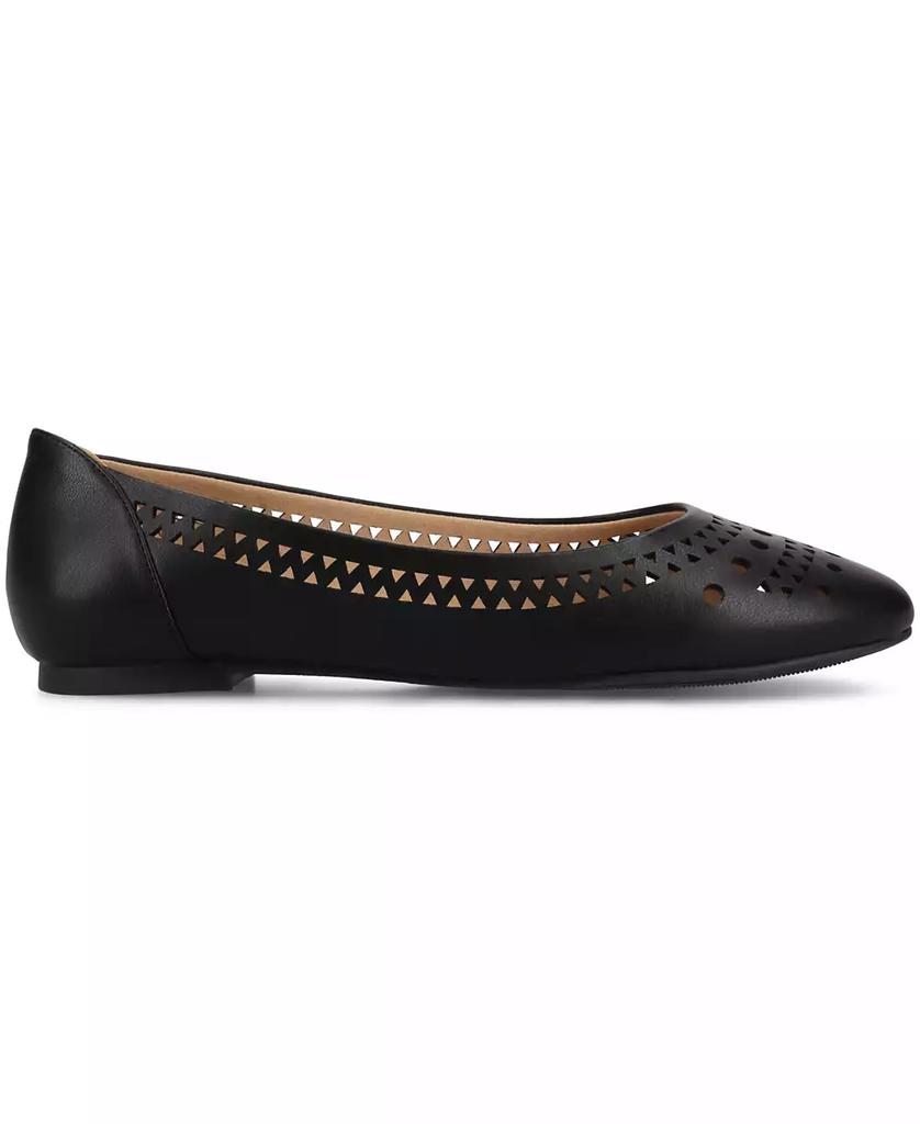 Journee Collection Women's Kamrah Perforated Ballet Flats