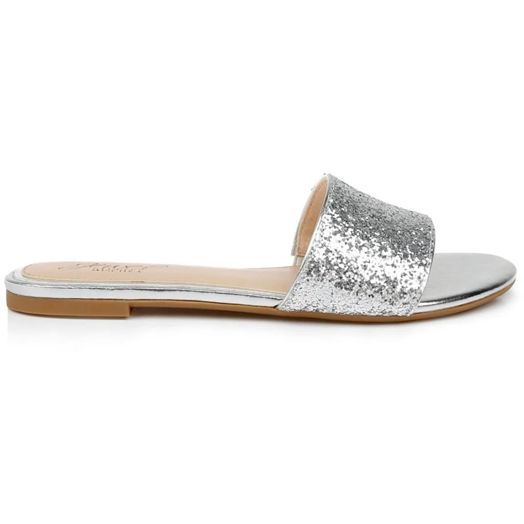 Badgley Mischka Dillian Womens Flat Slip On Dressy Slide Sandals 2