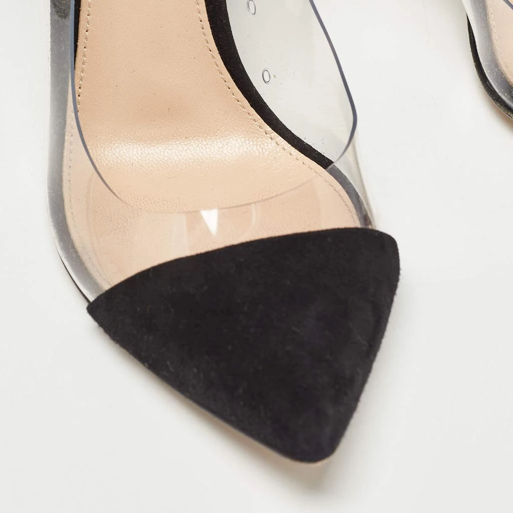 Gianvito Rossi Gianvito Rossi Black Suede and PVC Plexi Pumps Size 36 8