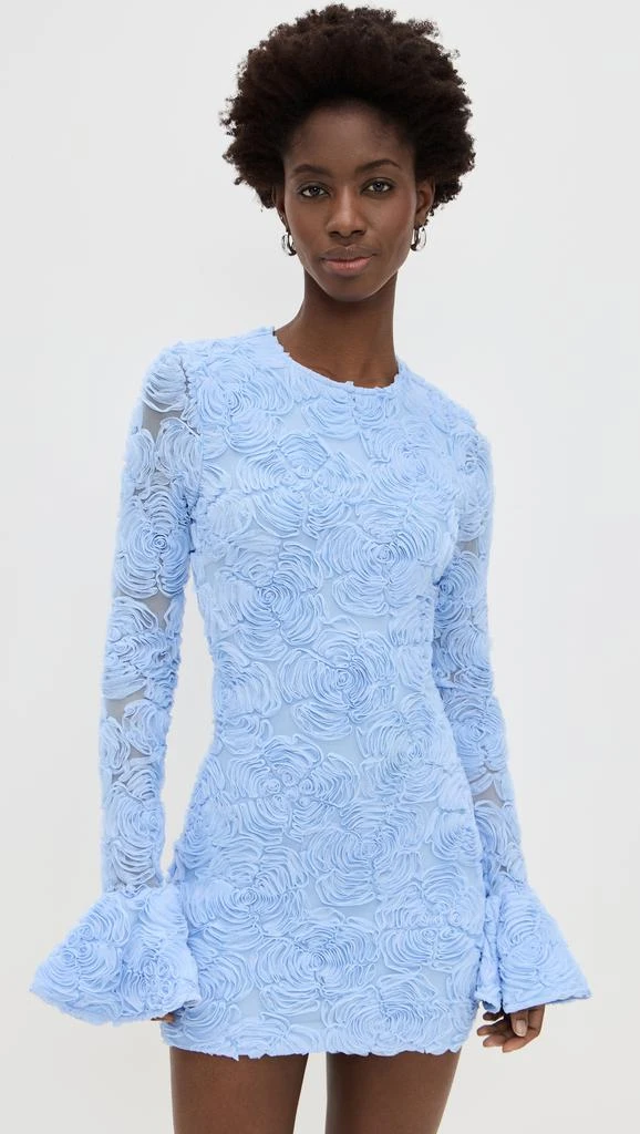 ROTATE Birger Christensen Flower Mesh Mini Dress 1