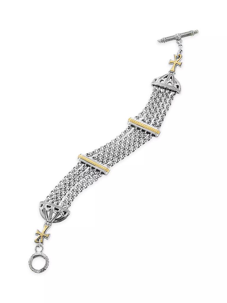 Konstantino Sterling Silver & 18K Yellow Gold Bracelet