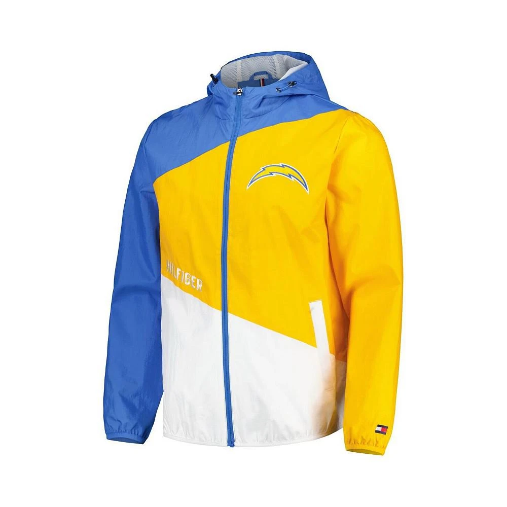 Tommy Hilfiger Men's Powder Blue, Gold Los Angeles Chargers Bill Full-Zip Jacket 3