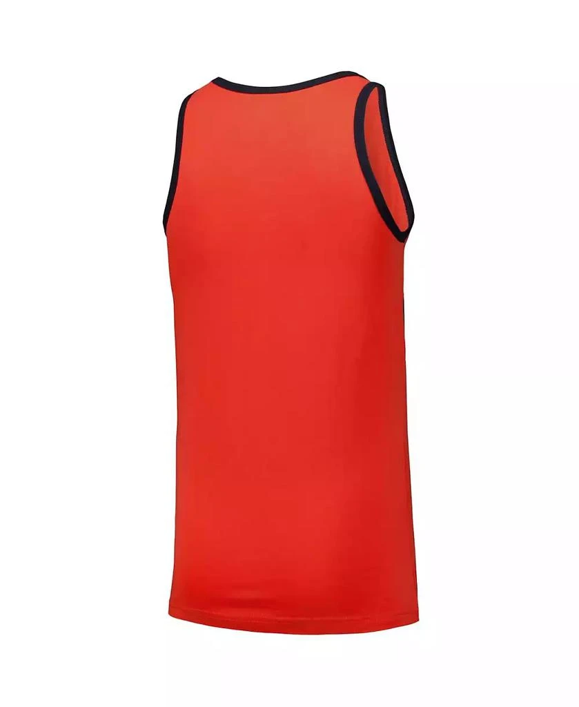 New Era Men's Orange Houston Astros Jersey Ringer Tank Top 2