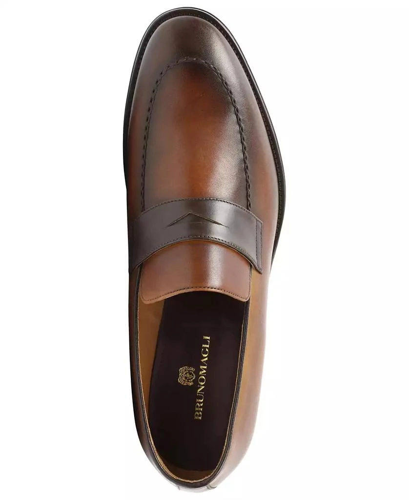 Bruno Magli Arezzo Bruno Magli Arezzo Two-tone Penny Loafers Cognac / Dark  main image 2