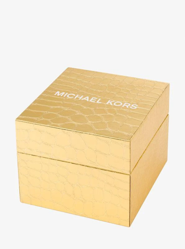 Michael Kors Limited-Edition Petite Lexington Green-Tone Watch 6
