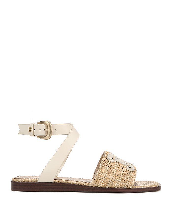 Sam Edelman Women's Ilsie Square Toe Logo Flat Sandals