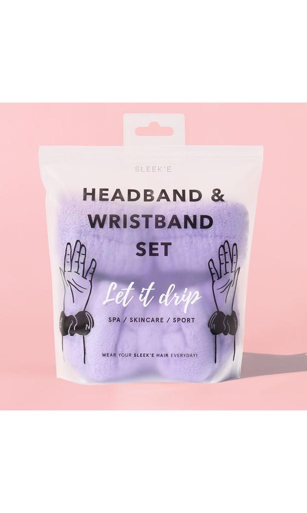 SLEEK
E HAIR Let It Drip Microfiber Headband and Wristbands Set
